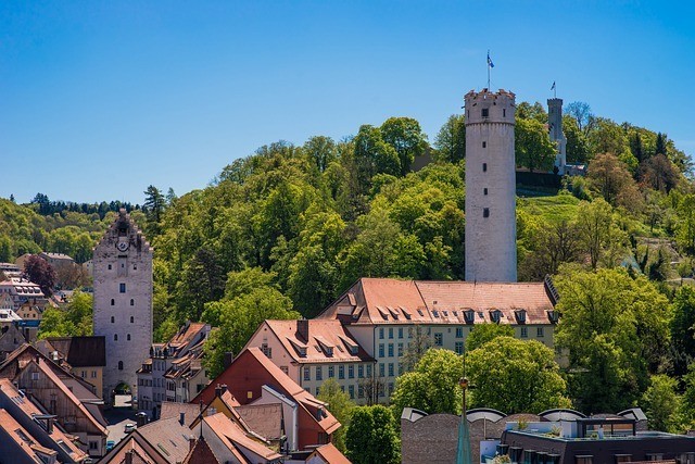 Blick auf den Mehlsack in Ravensburg