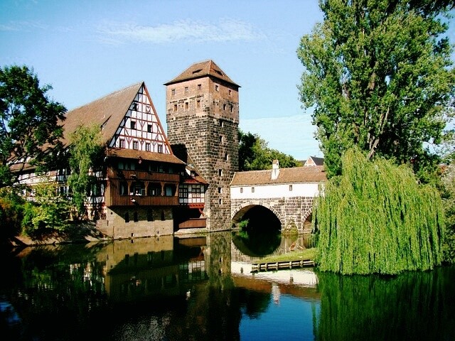 Blick auf den Henkersteg in Nürnberg