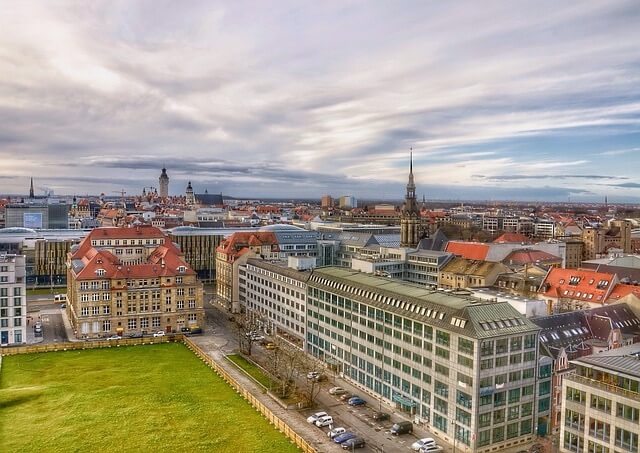 Kinderwillkommensfest Leipzig - Blick auf Leipzig