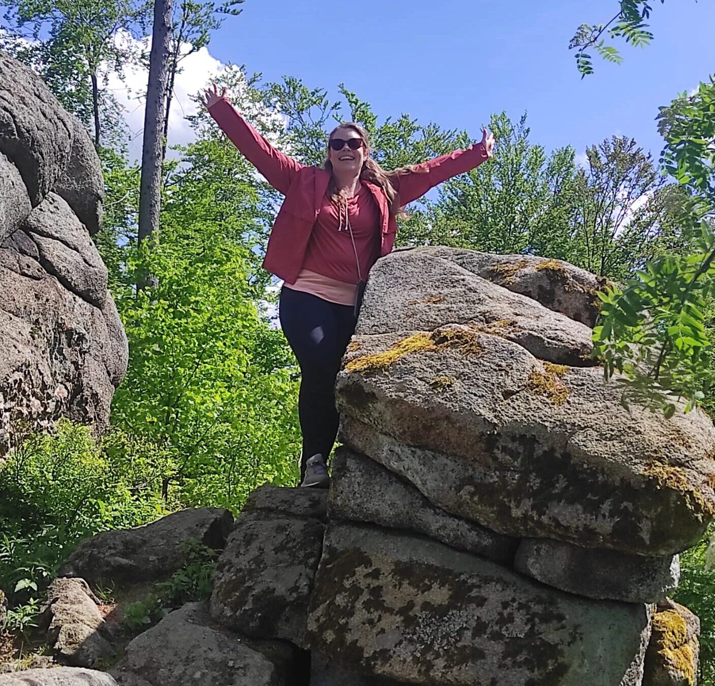 Traurednerin Steffi Beerbom beim Wandern