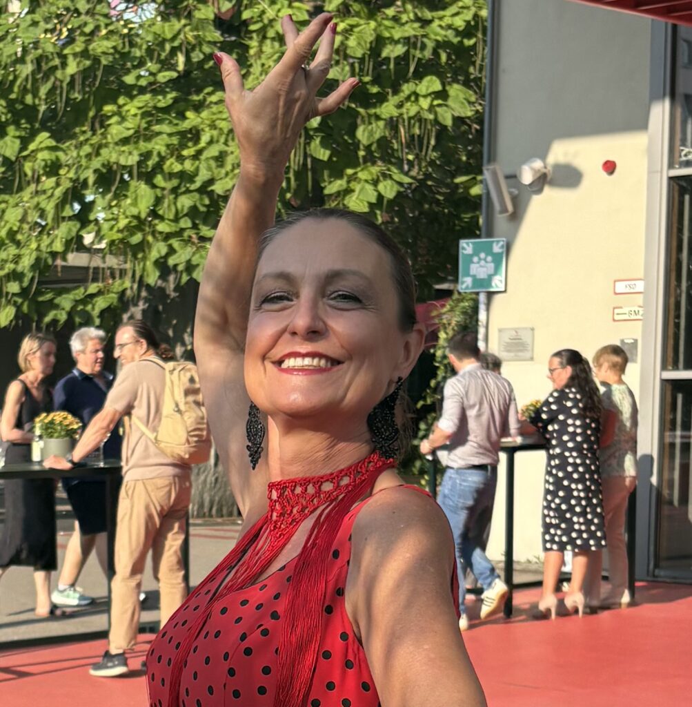 Hier sieht man unsere Freie Rednerin Karin Stengel